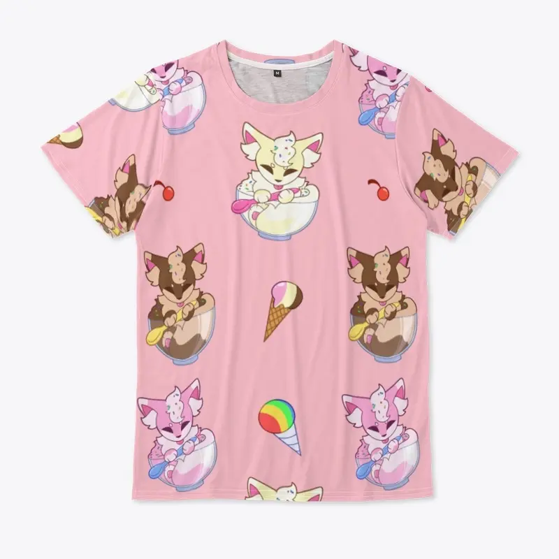 Ice Cream Fox Pattern