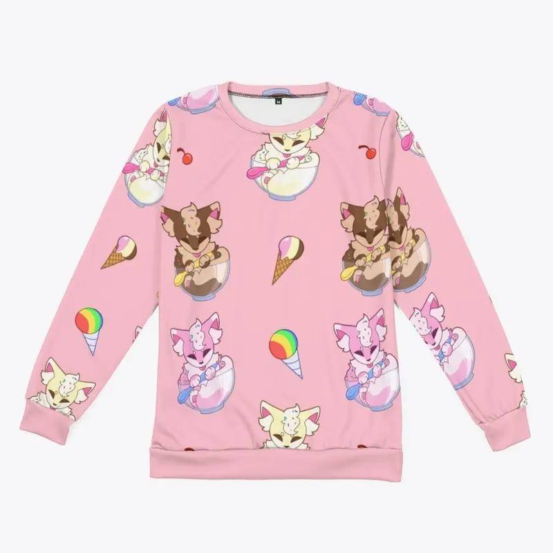 Ice Cream Fox Pattern