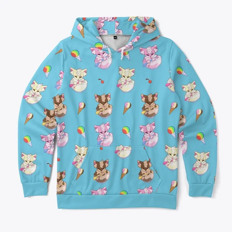 Ice Cream Fox Pattern