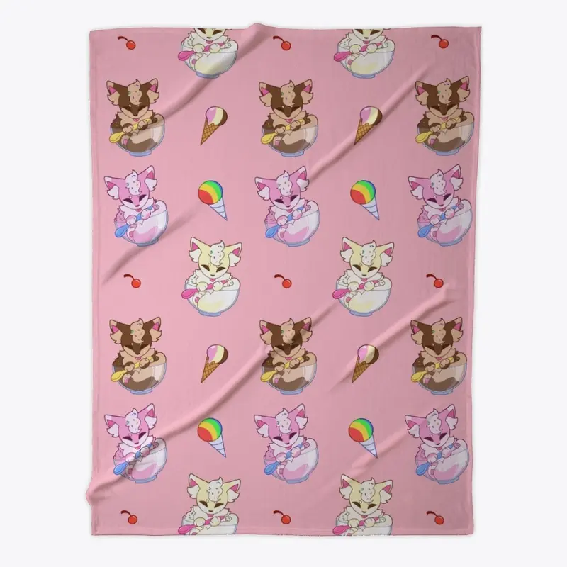 Ice Cream Fox Pattern